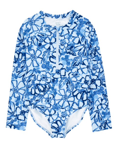 Carters Vestido de Baño Floral Blue Rg 1pk para Niña