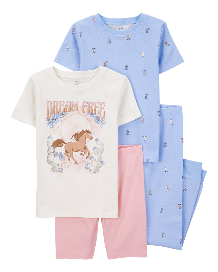 CARTERS NIÑA PIJAMA PRINT 4PZ