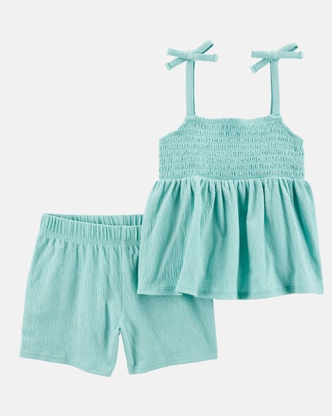 CARTERS NIÑA CONJ. DE SHORT BLUE