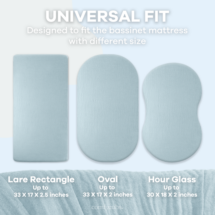 COMFY CUBS FORRO DE CUNA BASSINET SKY BLUE