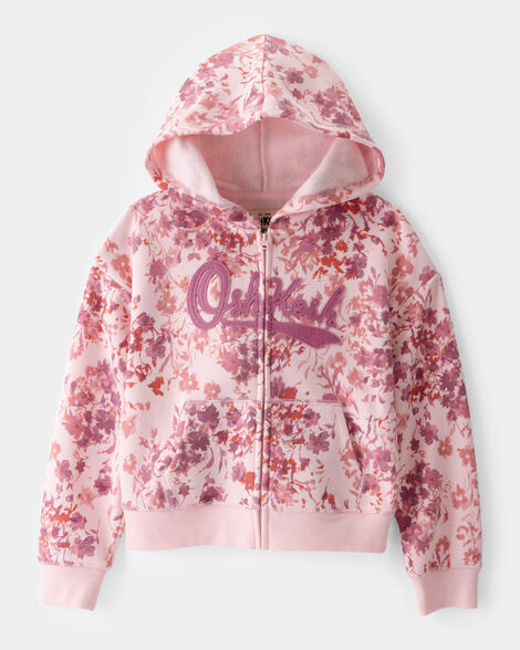 OSHKOSH NIÑA ABRIGO KG LOGO FLORAL PINK
