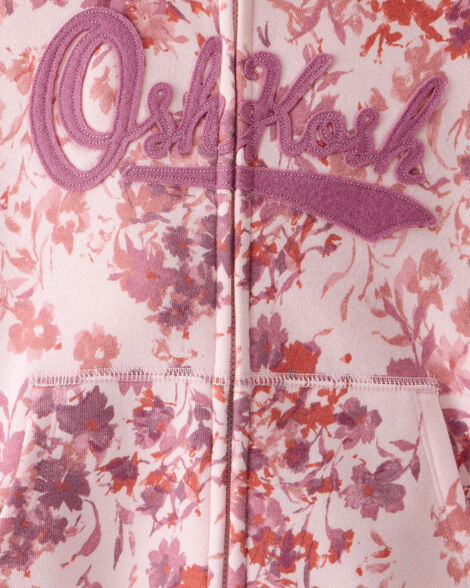 OSHKOSH NIÑA ABRIGO KG LOGO FLORAL PINK