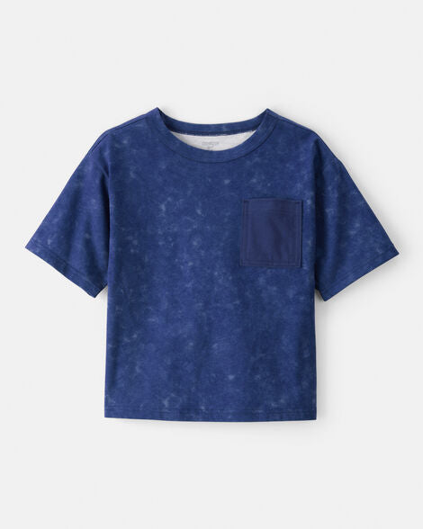 OSHKOSH NIÑO TSHIRT POCKET NAVY