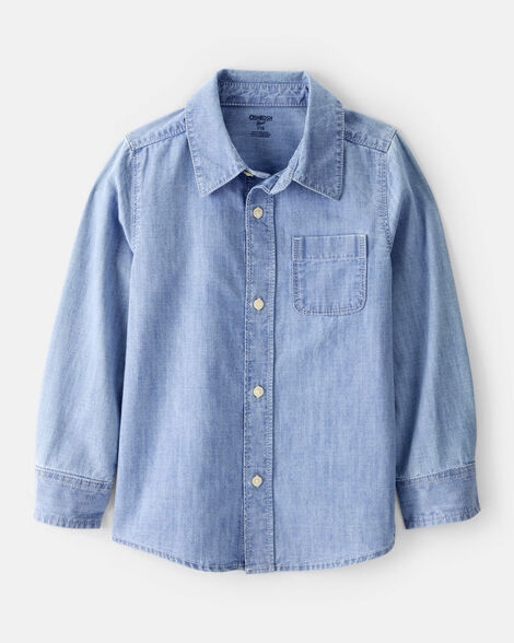 OSHKOSH NIÑO CAMISA WOVEN BLUE
