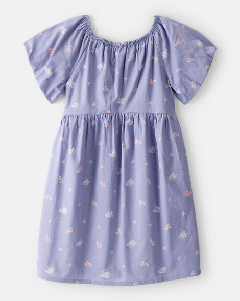 OSHKOSH NIÑA VESTIDO WOVEN BLUE