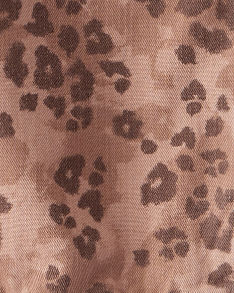 OSHKOSH NIÑA ABRIGO JACKET TWILL LEOPARD PRINT BROWN