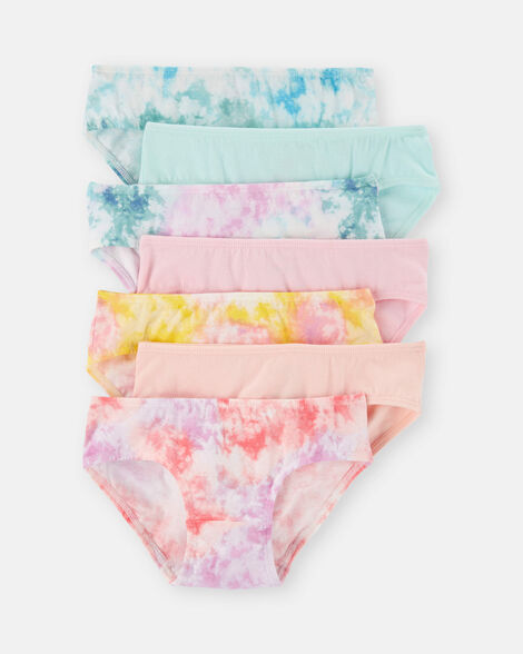 CARTERS NIÑA PANTY HIPSTER COLORFUL TIEDYE 7PCS