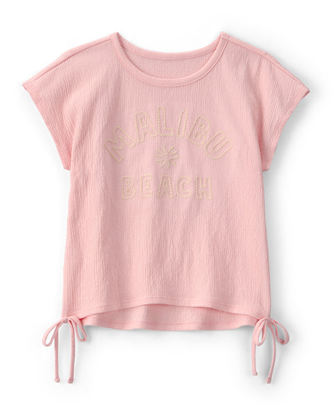 Carters Tshirt Crinkle Pink para Niña