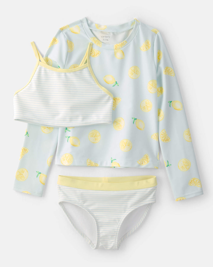 CARTERS NIÑA VESTIDO DE BAÑO LEMON 3PC PRT
