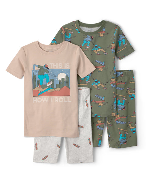 Carters Pijama Cotton 4pcs para Niño