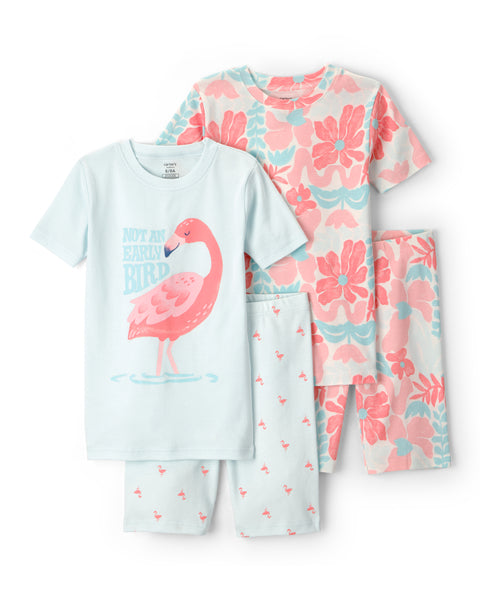 Carters Pijama Cotton 4pcs para Niña