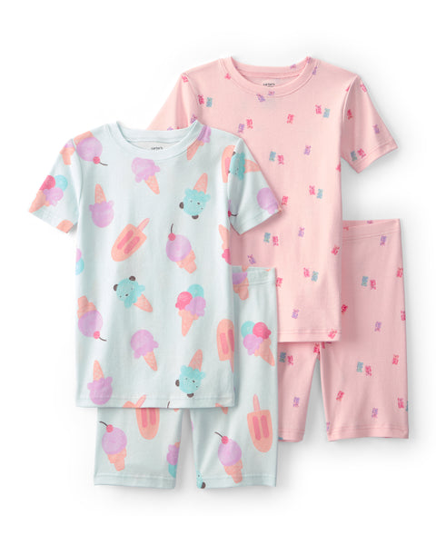 Carters Pijama Cotton 4pcs para Niña