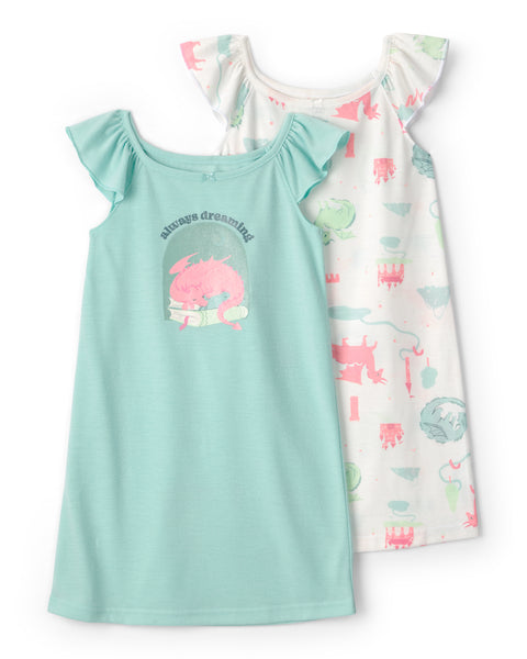Carters Pijama Gowns Prt para Niña
