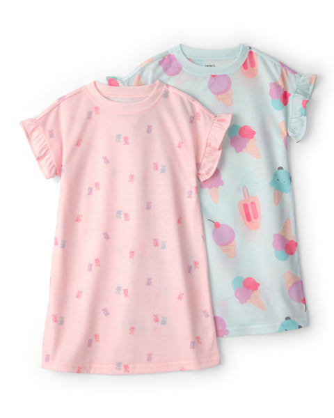 Carters Pijama Gowns Prt para Niña