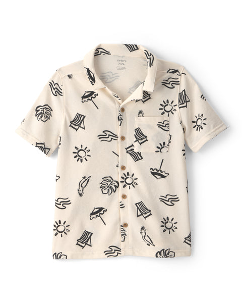 Carters Camisa Knit Print para Niño