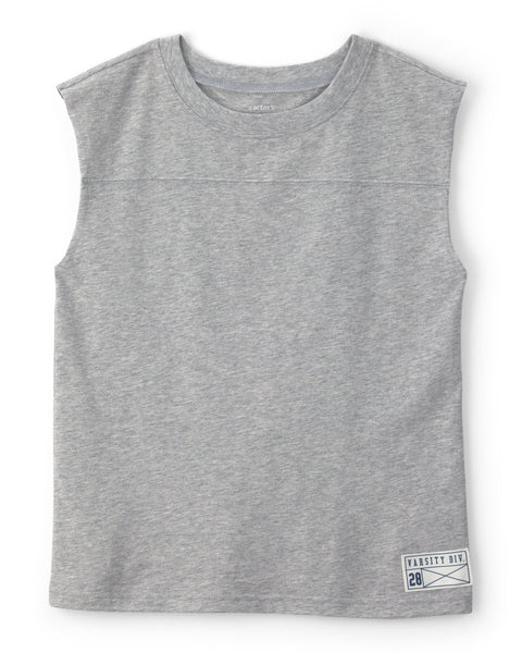 Carters Tshirt Muscle Tank Gray para Niño