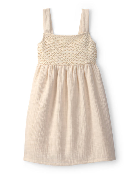 Carters Vestido Crochet White para Niña