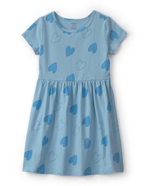 Carters Vestido Op Ss Blue para Niña