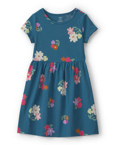 Carters Vestido Op Ss Floral para Niña