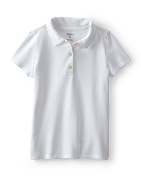 OSHKOSH NIÑA POLO WHITE