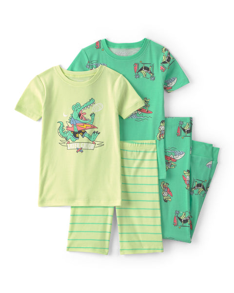 Carters Pijama Cotton Print 4pcs para Niño