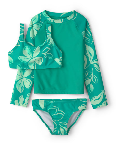 Carters Vestido de Baño Verde Aqua 3pcs para Niña