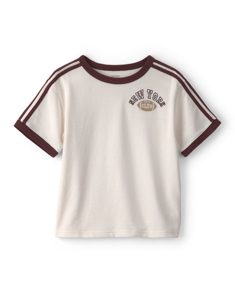 Carters Tshirt M/c Fashion Cream New York para Niño