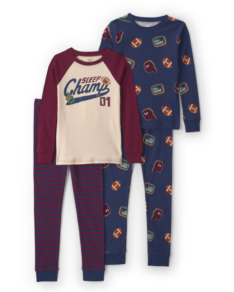 Carters Pijama Cotton Sports Champ 4pcs para Niño