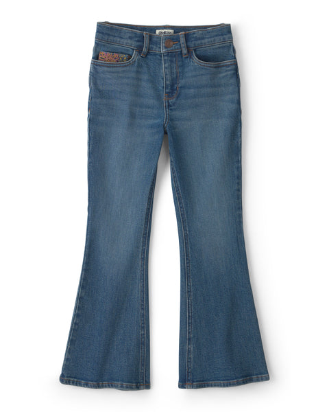 OSHKOSH NIÑA JEAN FLARE EMB BACK POCKET