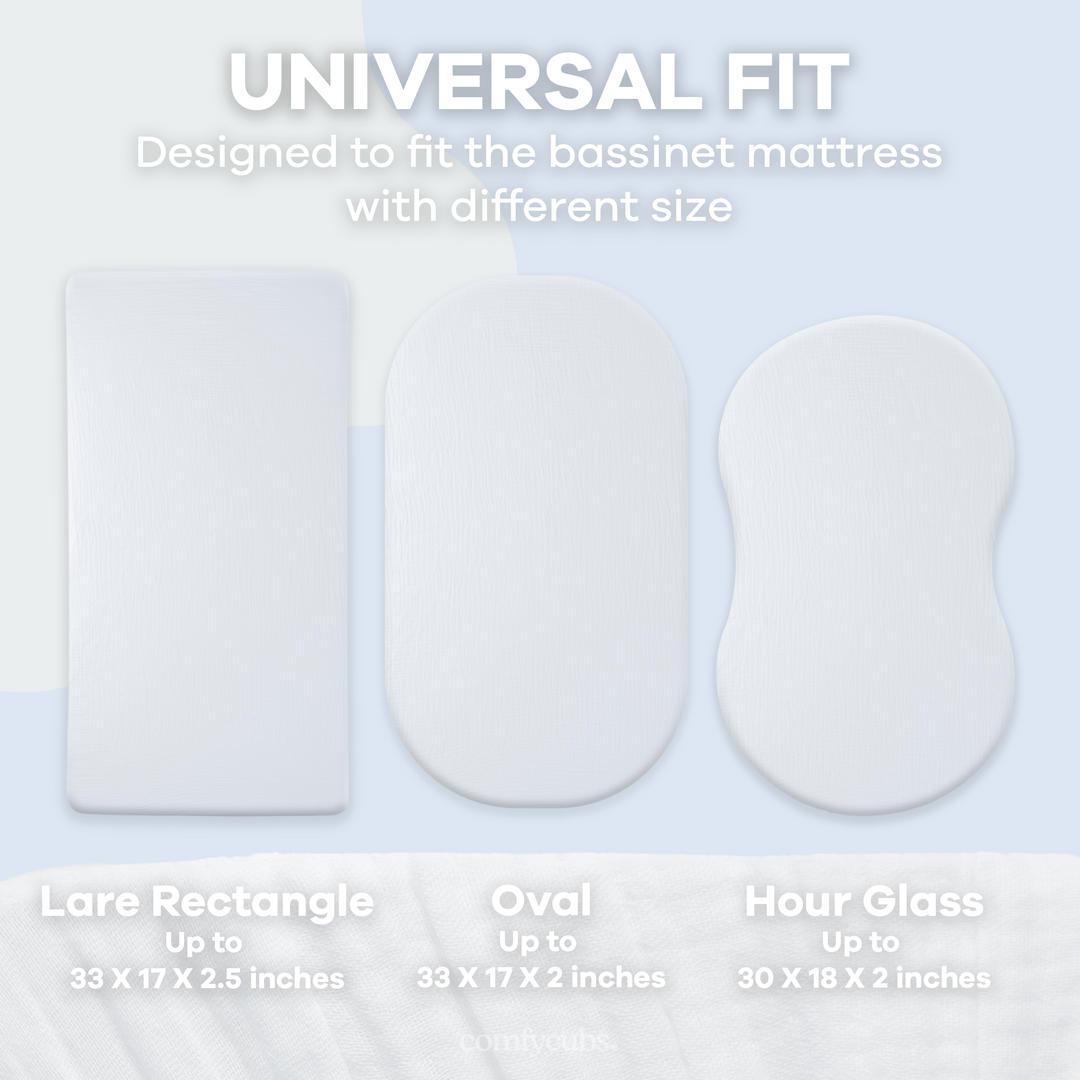 COMFY CUBS FORRO DE CUNA BASSINET WHITE