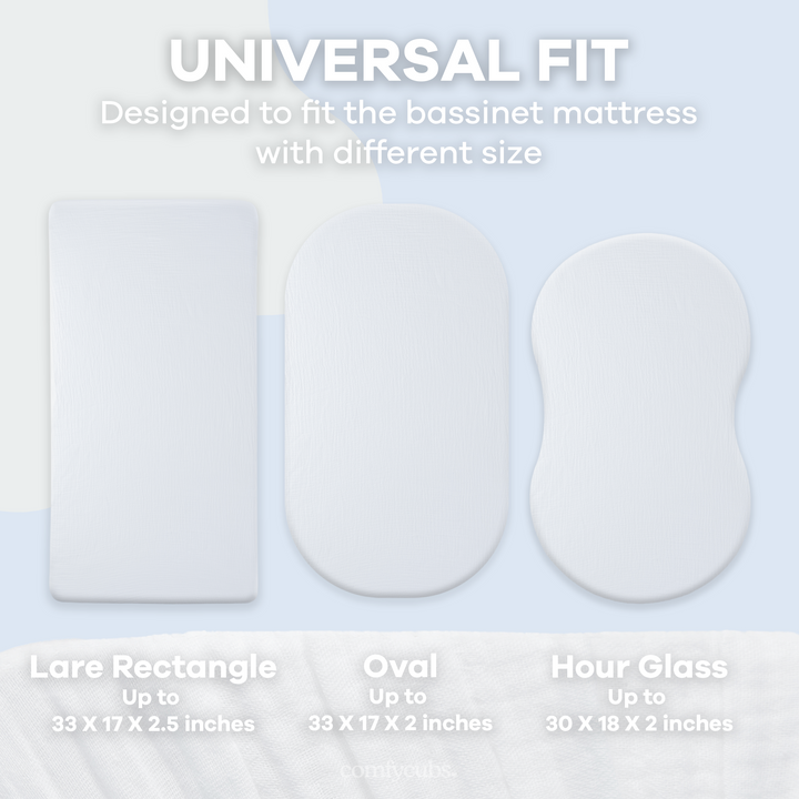 COMFY CUBS FORRO DE CUNA BASSINET WHITE