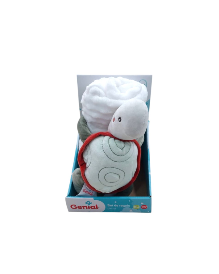 Genial Frazada Transpirable W/Peluche 100 X 75 Cm 0M+ Tortuga