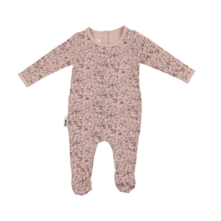 MANIERE BEBE NIÑA PIJAMA ELEGANT FLORAL MAUVE