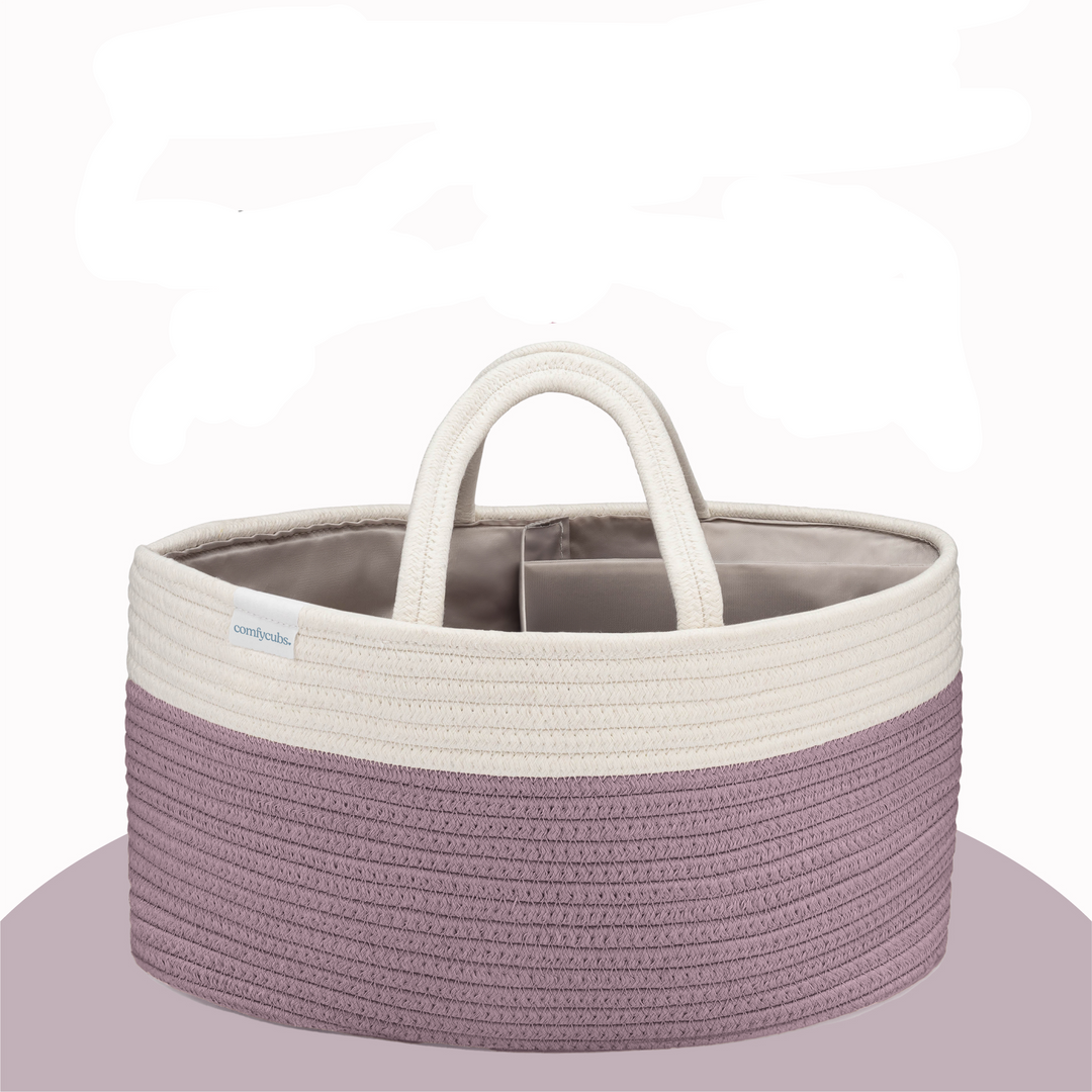 COMFY CUBS CESTO PARA PAÑALES MAUVE