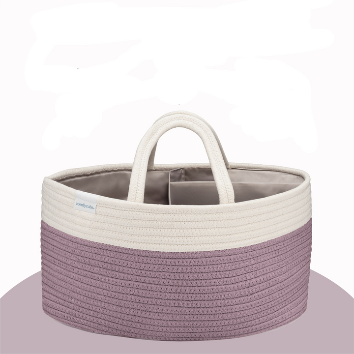 COMFY CUBS CESTO PARA PAÑALES MAUVE