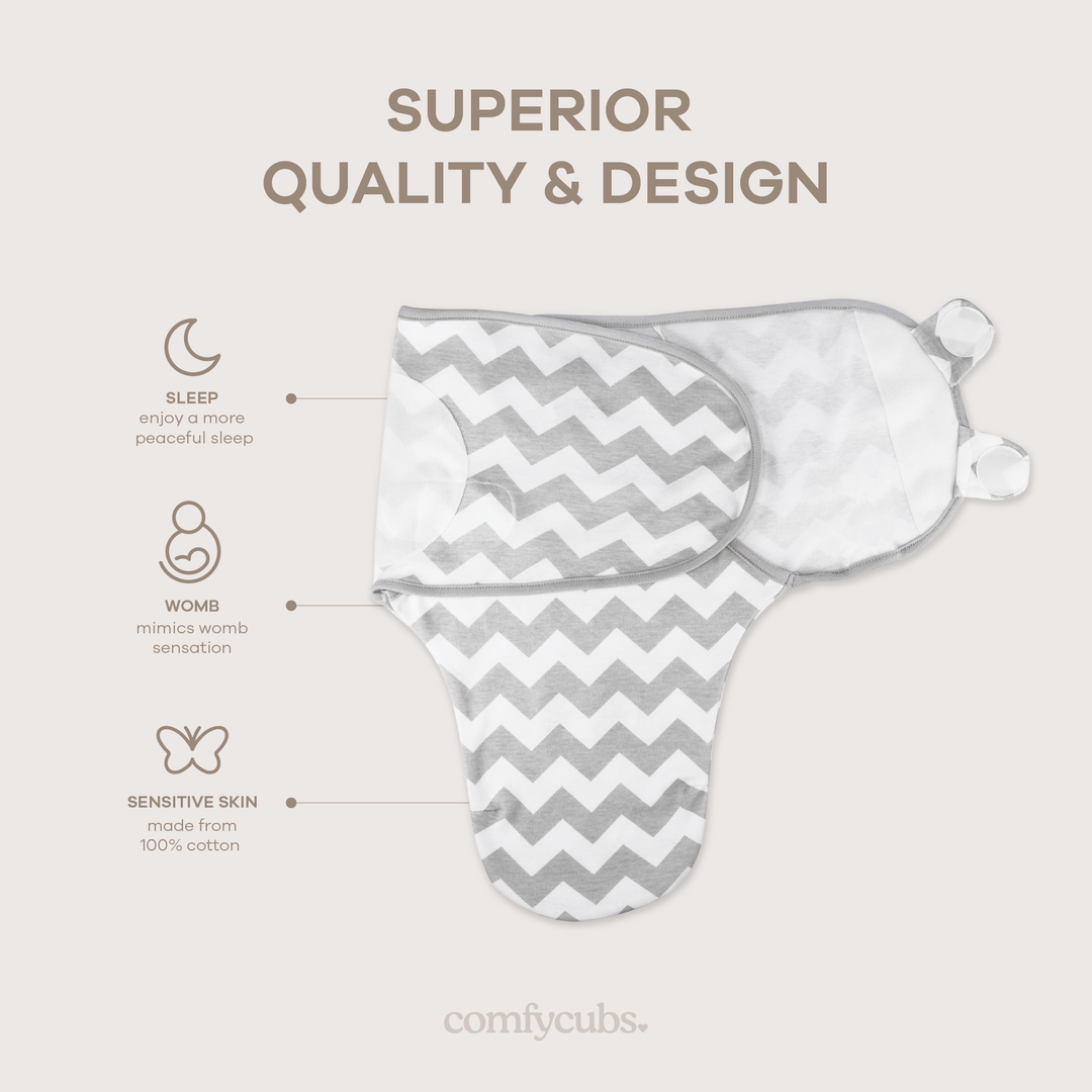 COMFY CUBS BEBE NIÑO ENCHUMBADOR EASY GREY SM