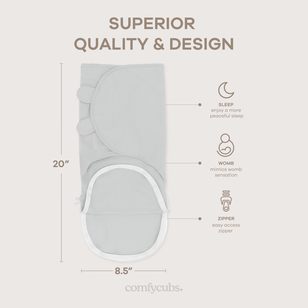 COMFY CUBS BEBE NIÑA ENCHUMBADOR CON ZIPPER LIGHT BLUSH/BLUSH/MAUVE S/M