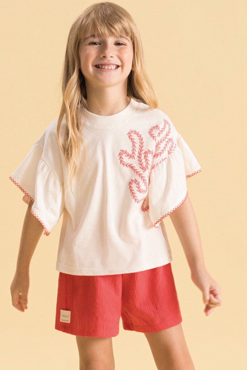 BUGBEE NIÑA CONJ. DE SHORT BEIGE