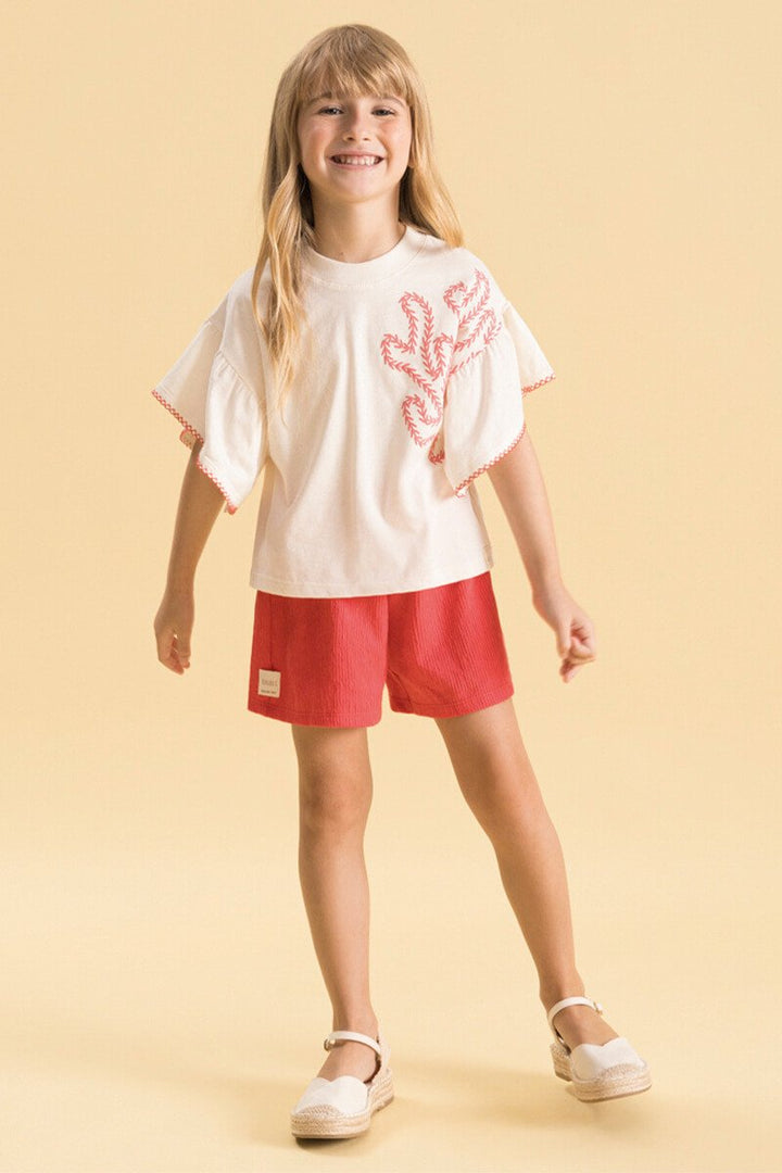 BUGBEE NIÑA CONJ. DE SHORT BEIGE