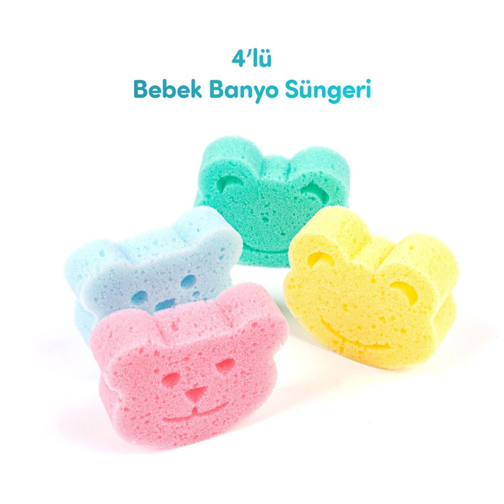 SEVI BEBE ESPONJA DE BAÑO 4PK