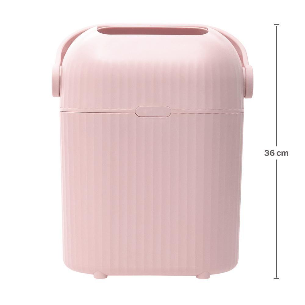 BUBA CUBO DE BASURA ANTIOLOR - ROSA