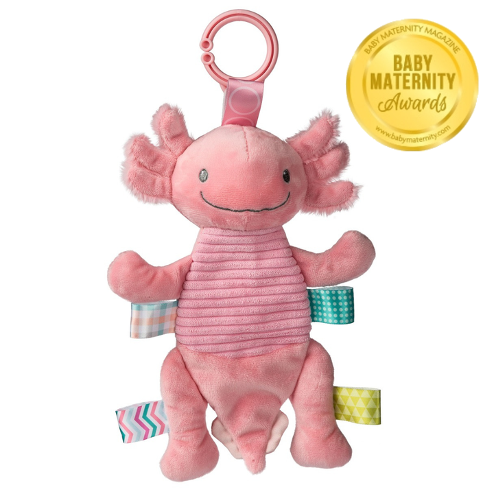 MARY MEYER PELUCHE TAGGIES LIZZY AXOLOTL CRINKIE - PINK