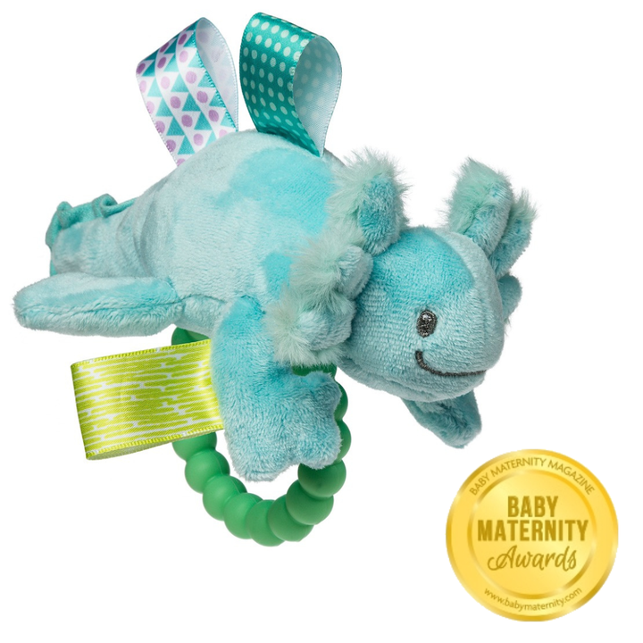 Mary Meyer Mordedor Taggies Fizzy Axolotl Rattle Aqua