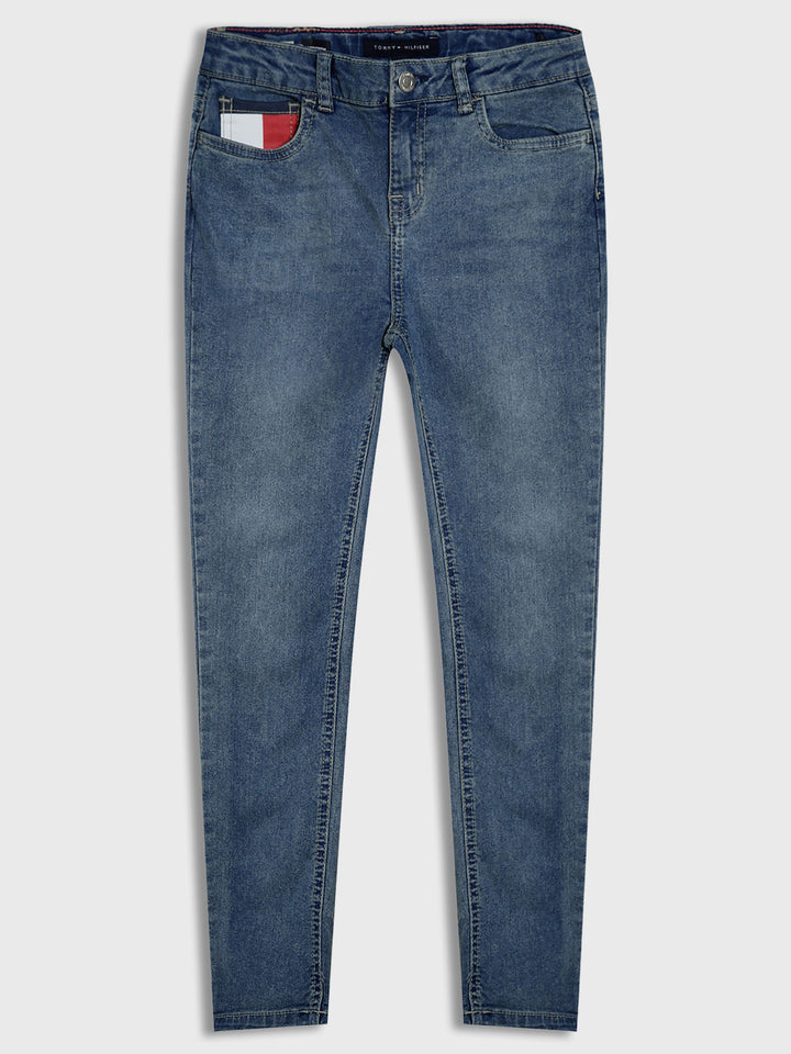 TOMMY HILFIGER NIÑA JEAN TOMMY MID RISE SKINNY NOLITA WASH