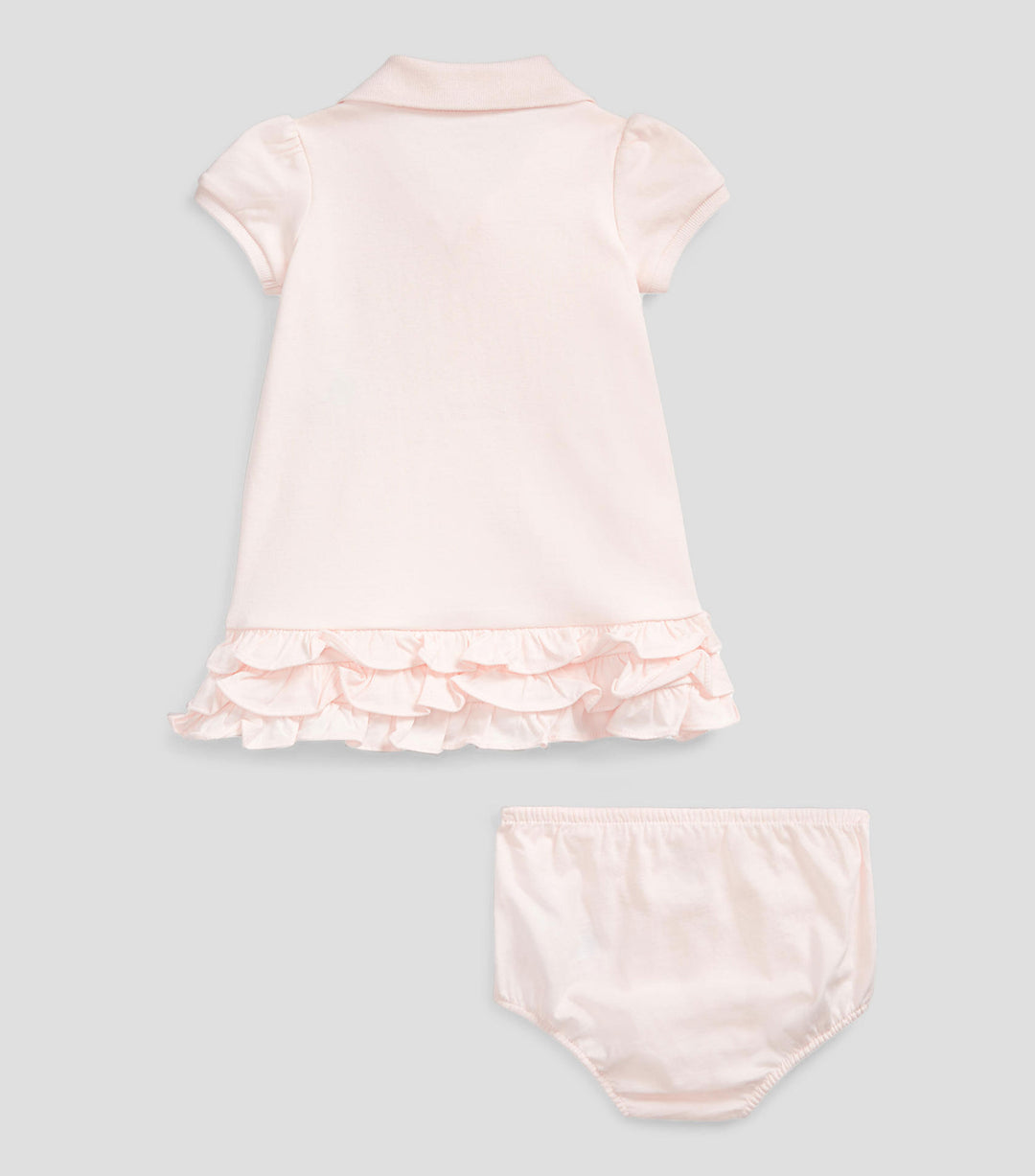 RALPH LAUREN BEBE NIÑA VESTIDO DELICATE PINK