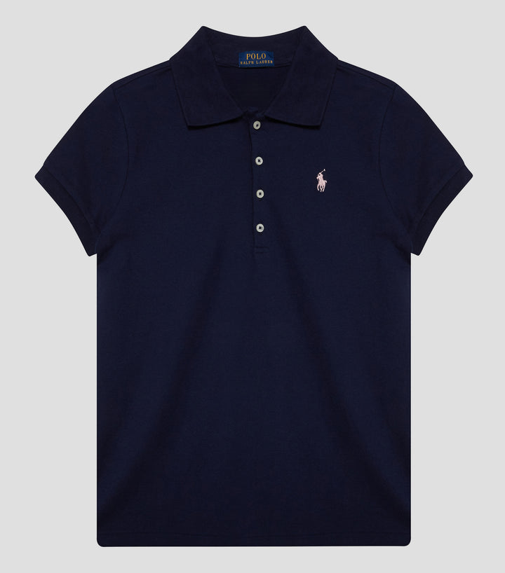 RALPH LAUREN NIÑA POLO STRETCH MESH REFINED NAVY