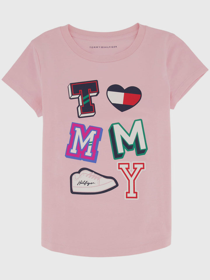 TOMMY HILFIGER NIÑA TSHIRT TOMMY SS ROSE SHADOW