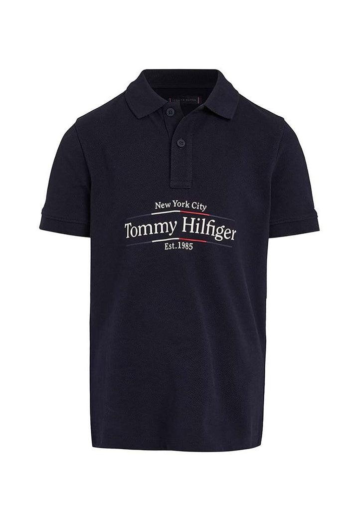 TOMMY HILFIGER NIÑO POLO ICON REGULAR SS DESERT SKY