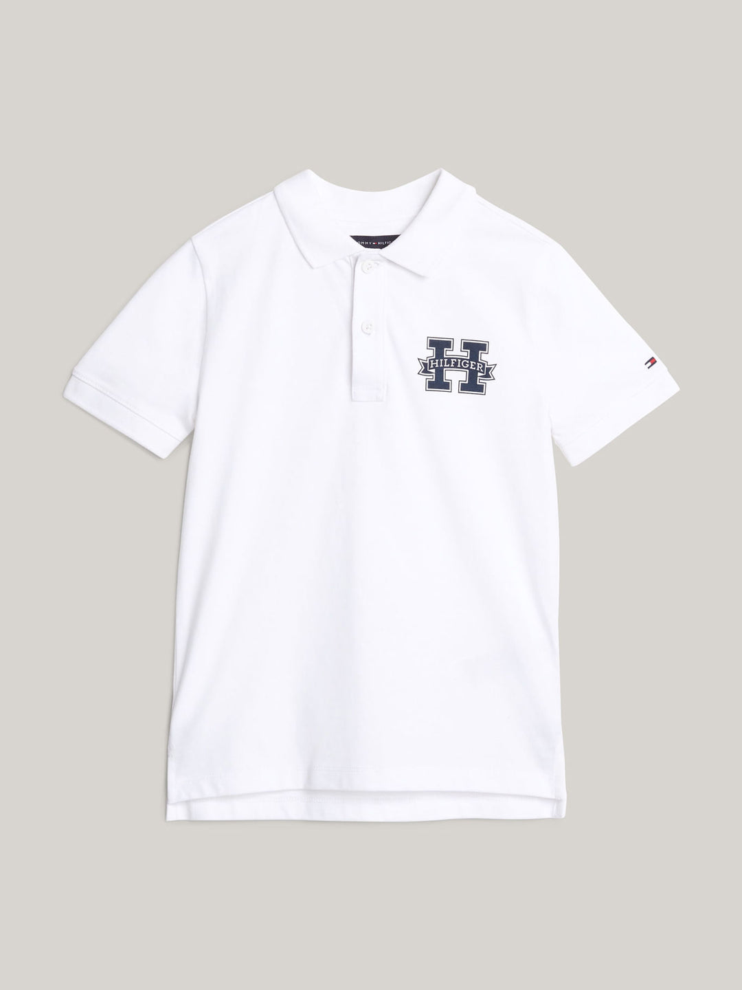 TOMMY HILFIGER NIÑO POLO H REGULAR SS WHITE