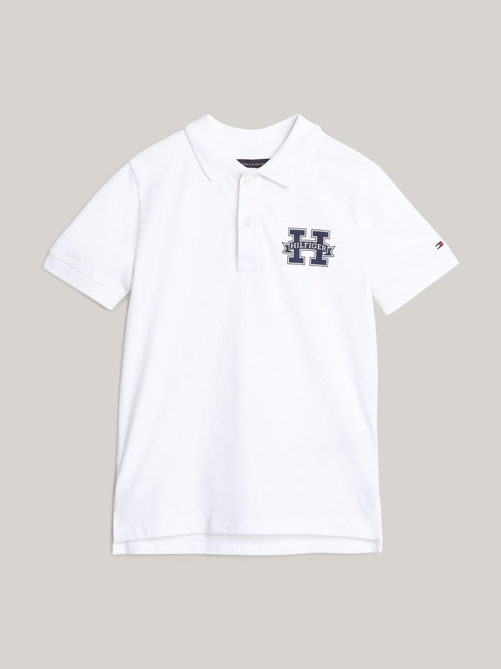 TOMMY HILFIGER NIÑO POLO H REGULAR SS WHITE